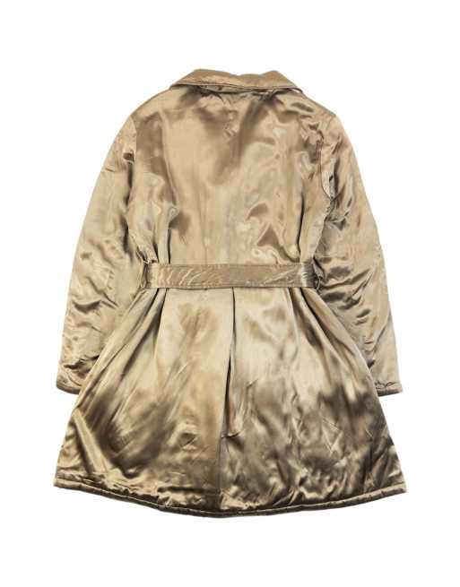 Vintage 2000s Yohji Yamamoto NOIR Belt Waist Satin Trench Jacket Size S, 2 of 7