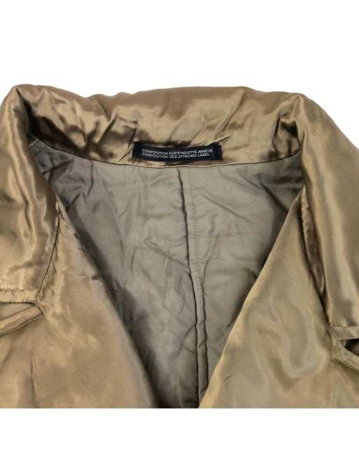 Vintage 2000s Yohji Yamamoto NOIR Belt Waist Satin Trench Jacket Size S, 4 of 7