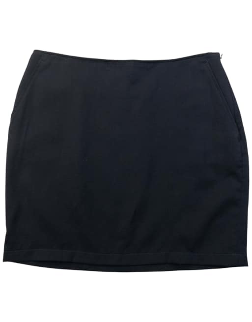 Vintage 2000s Yohji Yamamoto Wool Mini Skirt Size W27, 1 of 4