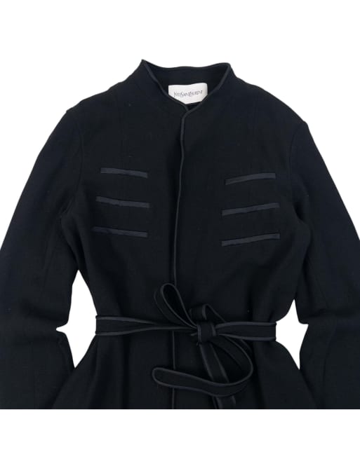 Vintage 2000s YSL Yves Saint Laurent By Tom Ford Belt Waist Jacket Size S, 3 of 7