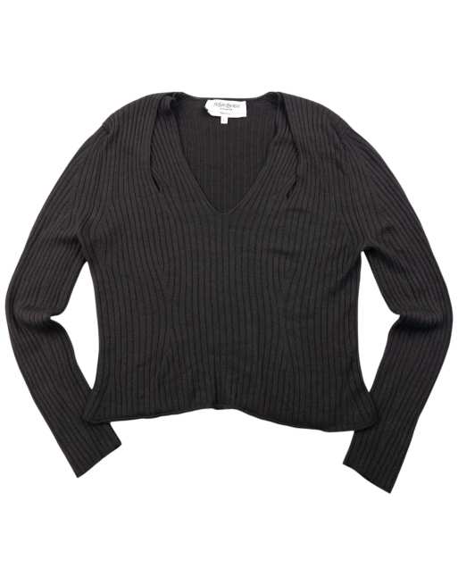 Vintage 2000s YSL Yves Saint Laurent By Tom Ford Cropped Jumper Size L, 1 of 4