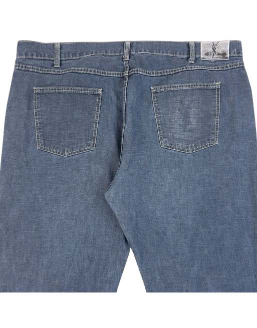 Vintage 2000s YSL Yves Saint Laurent Denim Jeans Size W44 in Blue, 3 of 7