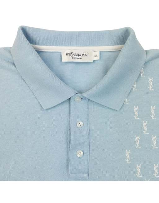 Vintage 2000s YSL Yves Saint Laurent Embroidered Polo Shirt Size XL, 3 of 4