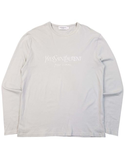 Vintage 2000s YSL Yves Saint Laurent Long Sleeve T Shirt Size M, 1 of 6
