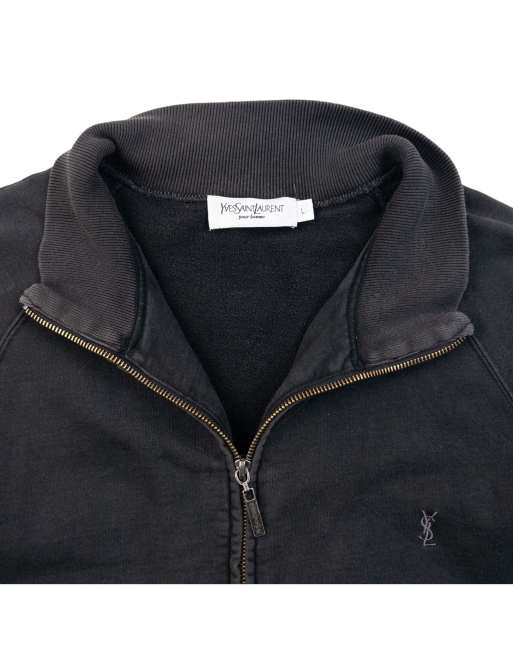 Vintage 2000s YSL Yves Saint Laurent Zip Up Sweatshirt Size L, 3 of 4