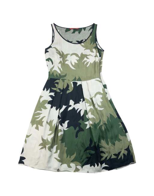 Vintage 2007 Prada Lightweight Camo Pattern Dress Size M