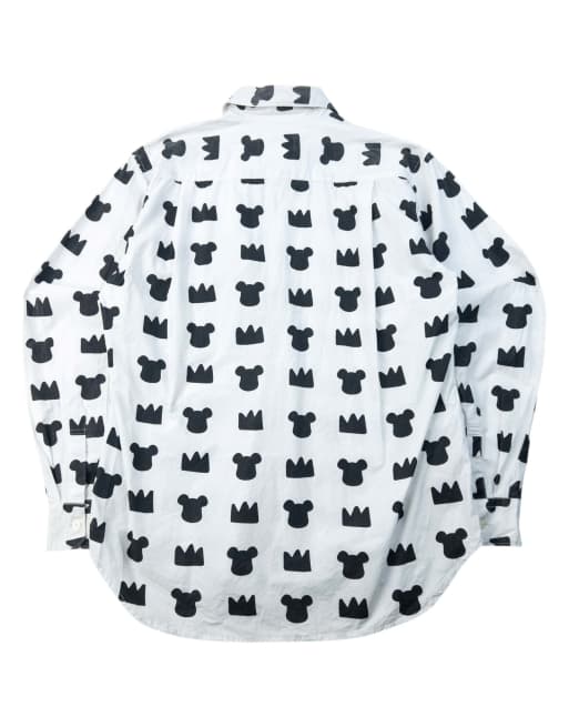 Vintage 2009 Comme Des Garçons X Bearbrick Medicom Toy Long Sleeve Button Up Shirt Size S, 2 of 4