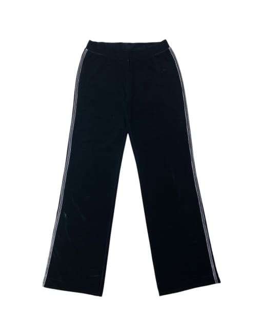 Vintage 2009 Dolce & Gabbana Velour Diamonte Tracksuit Bottoms Size L in Black, 3 of 4