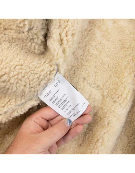 Vintage 2009 Miu Miu Fleece Lined Shearling Jacket Size L, 5 of 7