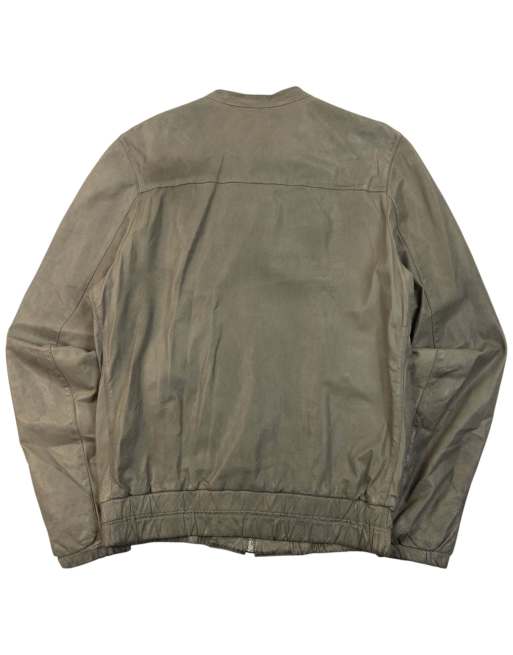 Vintage 2009 Prada Sport Zip Up Leather Jacket Size M, 2 of 4
