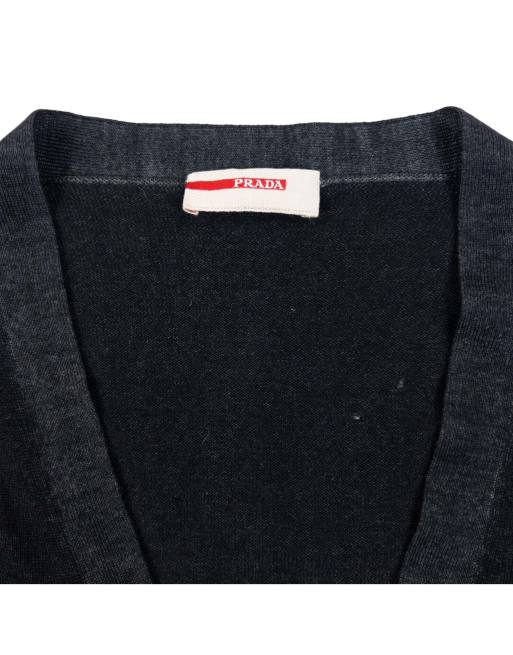 Vintage 2010 Prada Sport Lightweight Wool Cardigan Size M, 3 of 6
