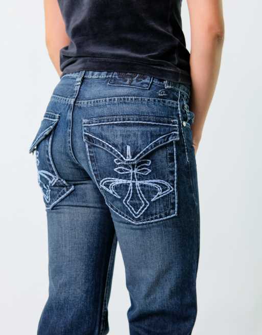 Vintage  28x32 Denim Jeans Navy Blue