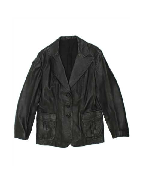 Vintage 3 Button Blazer Jacket EU 46 XL In Black - view 1