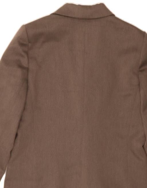 Vintage 3 Button Blazer Jacket It 44 Medium In Brown, 4 of 4