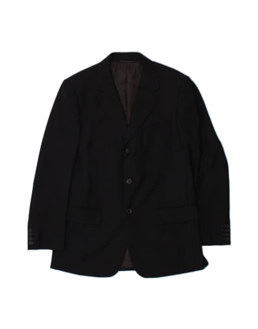 Vintage 3 Button Blazer Jacket It 46 Small In Blue