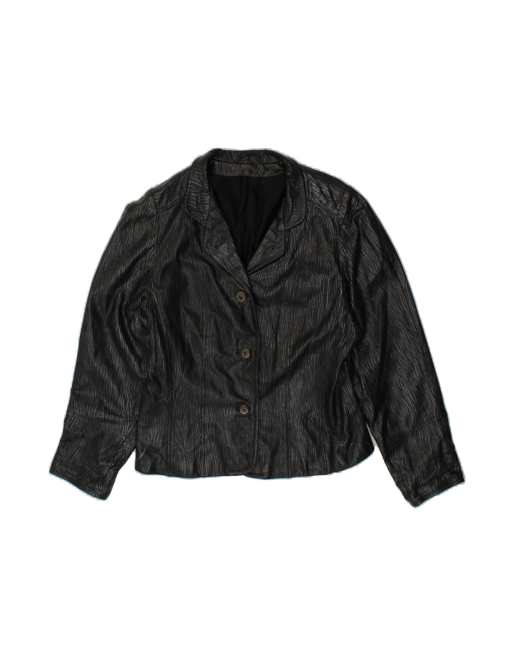 Vintage 3 Button Blazer Jacket UK 12 Medium In Black