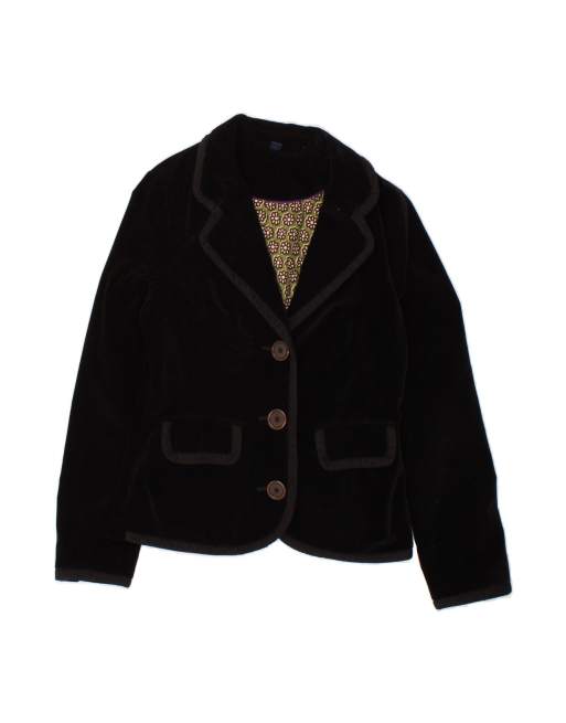 Vintage 3 Button Blazer Jacket UK 12 Medium In Black