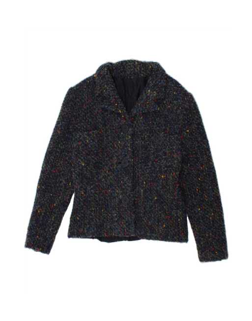 Vintage 3 Button Blazer Jacket UK 12 Medium In Blue Flecked