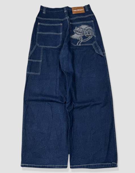 Vintage 30W 28L School of Hard Knocks jeans in blue - view 1
