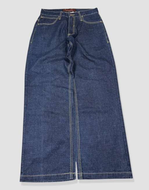 Vintage 30W 30L Southpole embroidered baggy jeans in blue, 2 of 4