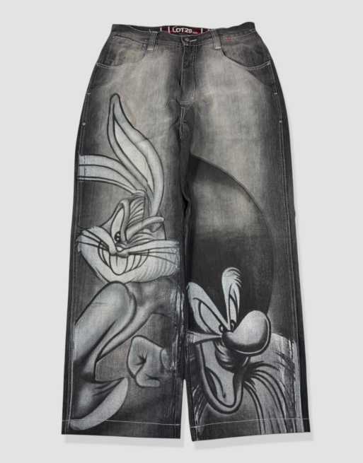 Vintage 32W 30L Lot29 baggy jeans in black