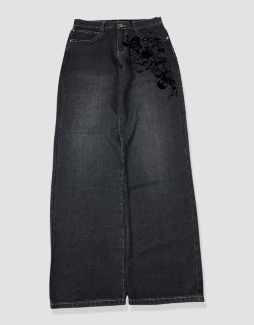 Vintage 32W 32L Southpole grunge jeans in black