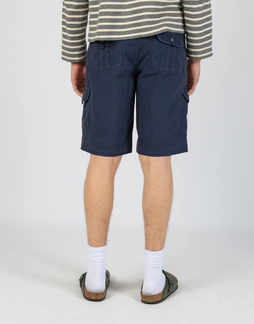 Vintage  32x19 canvas cargo shorts in navy blue
