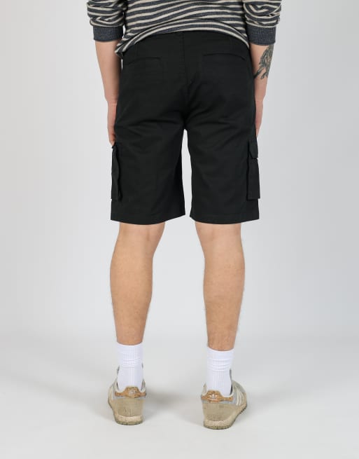 Vintage  32x21 canvas cargo shorts in black, 4 of 4