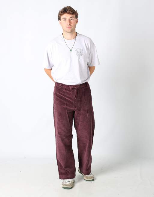 Vintage  32x30 corduroy pants in purple, 3 of 4