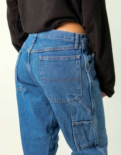 Vintage  32x30 Denim Carpenter Baggy Jeans Blue - view 1