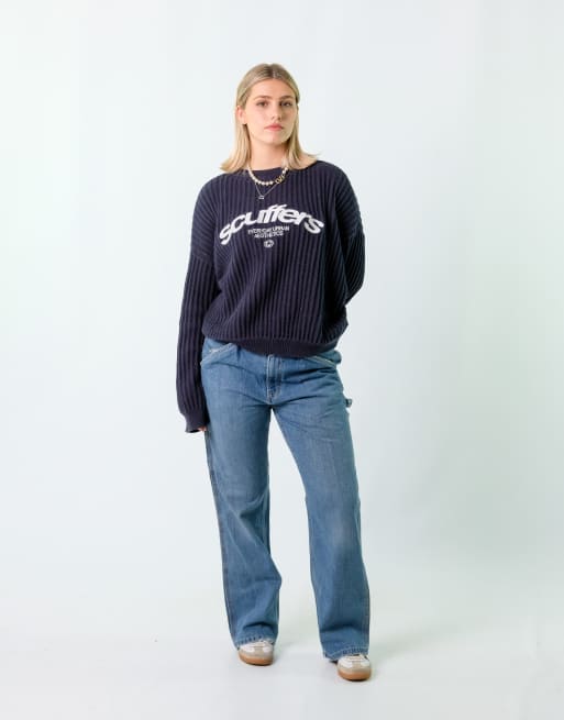 Vintage  32x30 Denim Carpenter Baggy Jeans Blue