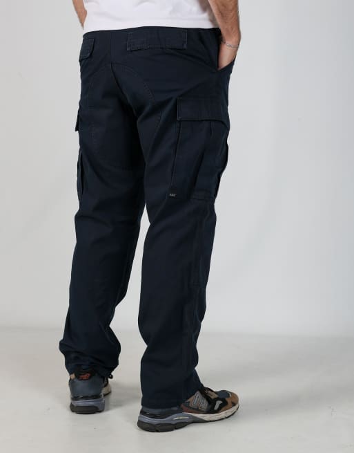 Vintage  32x30 woven cargo pants in navy blue