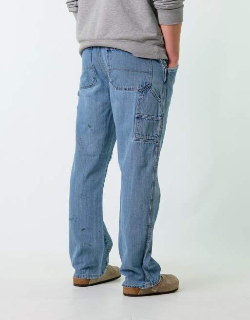 Vintage  32x32 Denim Carpenter Baggy Jeans Blue
