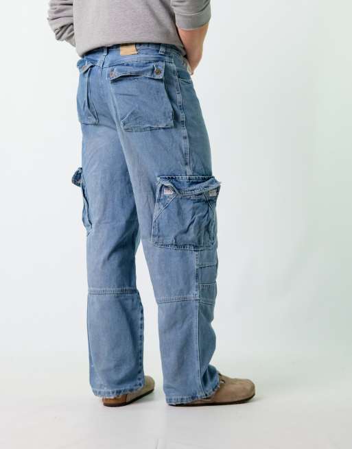 Vintage  32x32 Denim Carpenter Baggy Jeans Blue