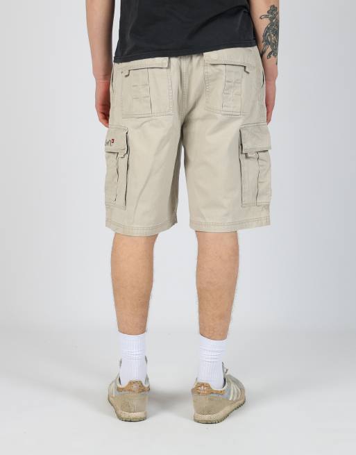 Vintage  33x22 canvas cargo shorts in beige