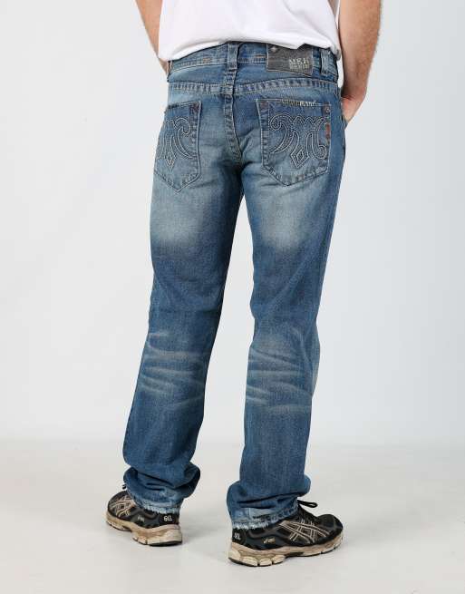 Vintage  33x34 denim jeans in blue, 1 of 4