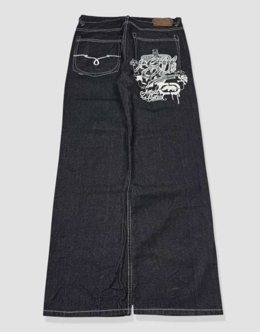 Vintage 34W 32L Ecko Unltd jeans in black