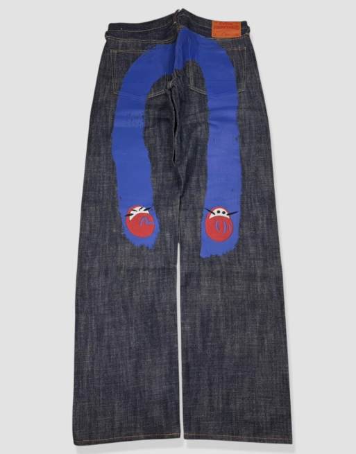 Vintage 34W 34L Evisu jeans in blue