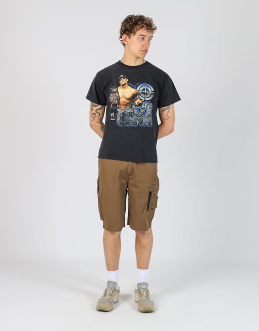 Vintage  34x22 canvas cargo shorts in brown
