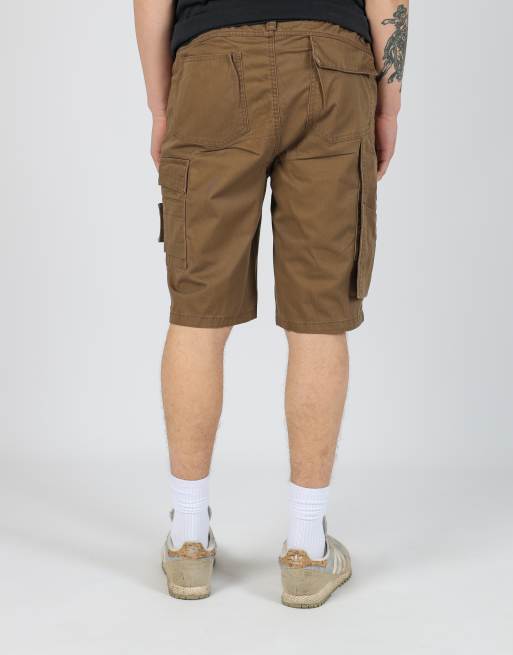 Vintage  34x22 canvas cargo shorts in brown, 2 of 4