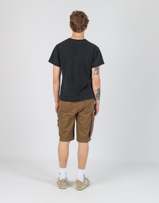 Vintage  34x22 canvas cargo shorts in brown, 3 of 4