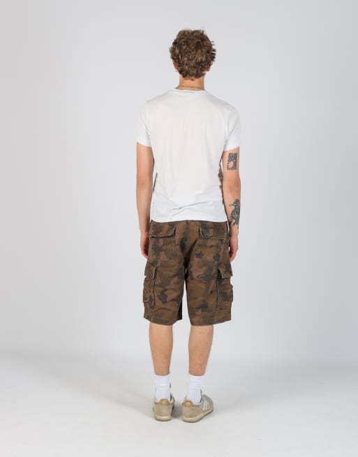 Vintage  34x29 canvas cargo shorts in brown, 3 of 4