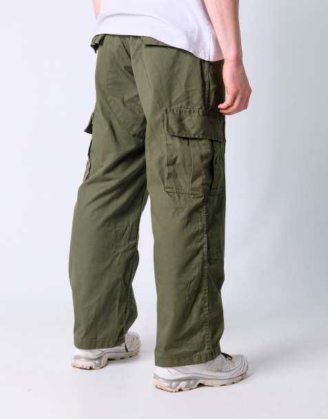 Vintage  34x30 Canvas Carpenter Baggy Jeans Dark Green - view 1