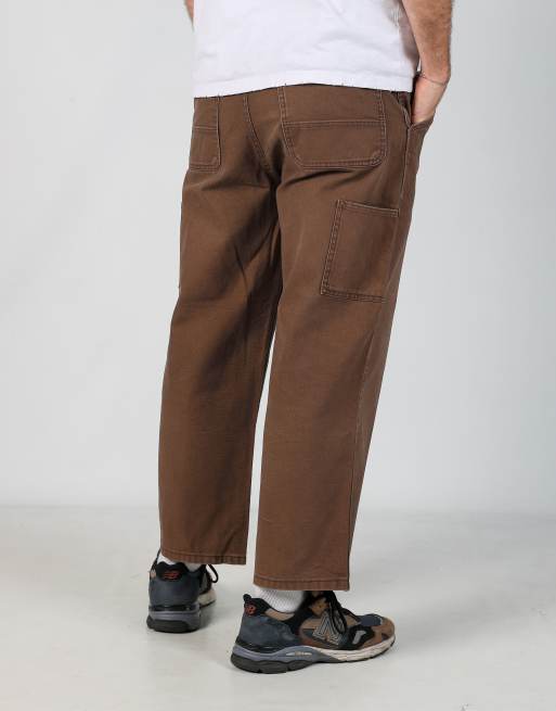 Vintage  34x30 canvas carpenter jeans in brown