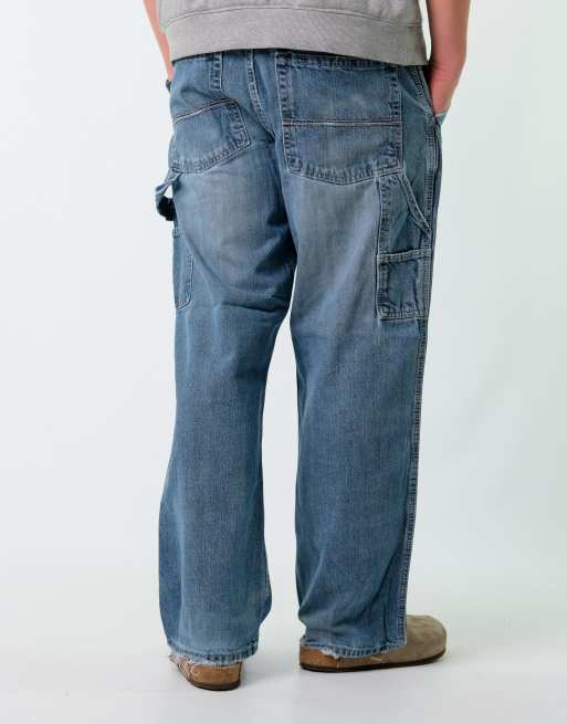Vintage  34x30 Denim Carpenter Baggy Jeans Blue