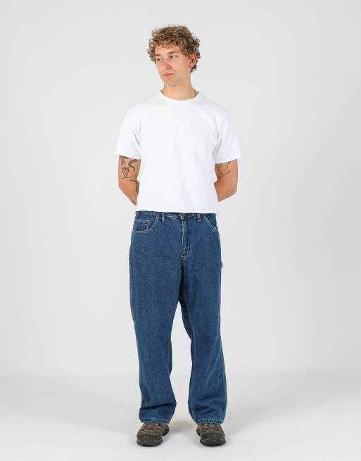 Vintage 34x30 denim carpenter jeans in blue, 2 of 4
