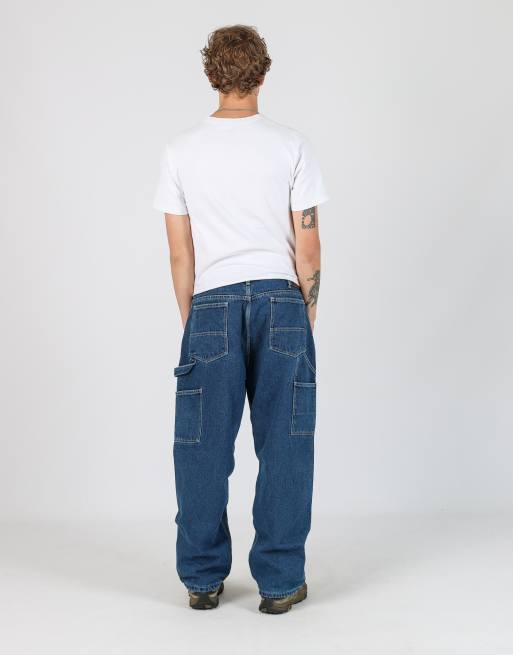 Vintage 34x30 denim carpenter jeans in blue, 3 of 4