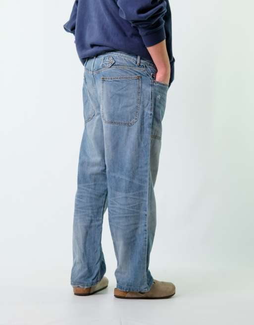 Vintage  34x32 Denim Carpenter Baggy Jeans Blue