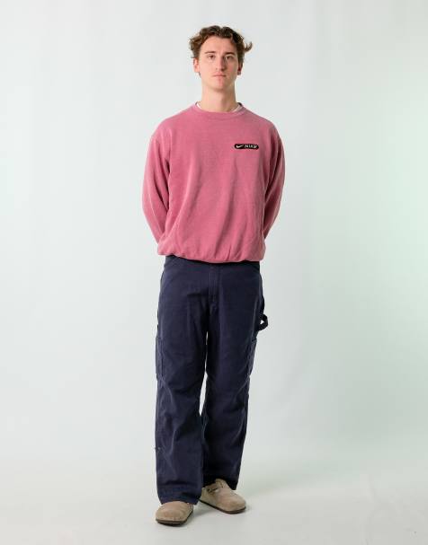 Vintage  34x36 Canvas Carpenter Baggy Jeans Navy Blue - view 1
