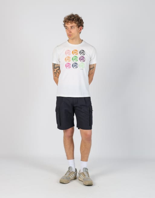 Vintage  34x39 canvas cargo shorts in navy blue